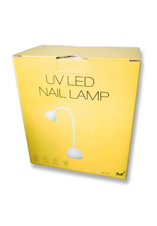 بسته‌بندی دستگاه یووی با بازوی انعطاف‌پذیر مدل UV LED Nail Lamp