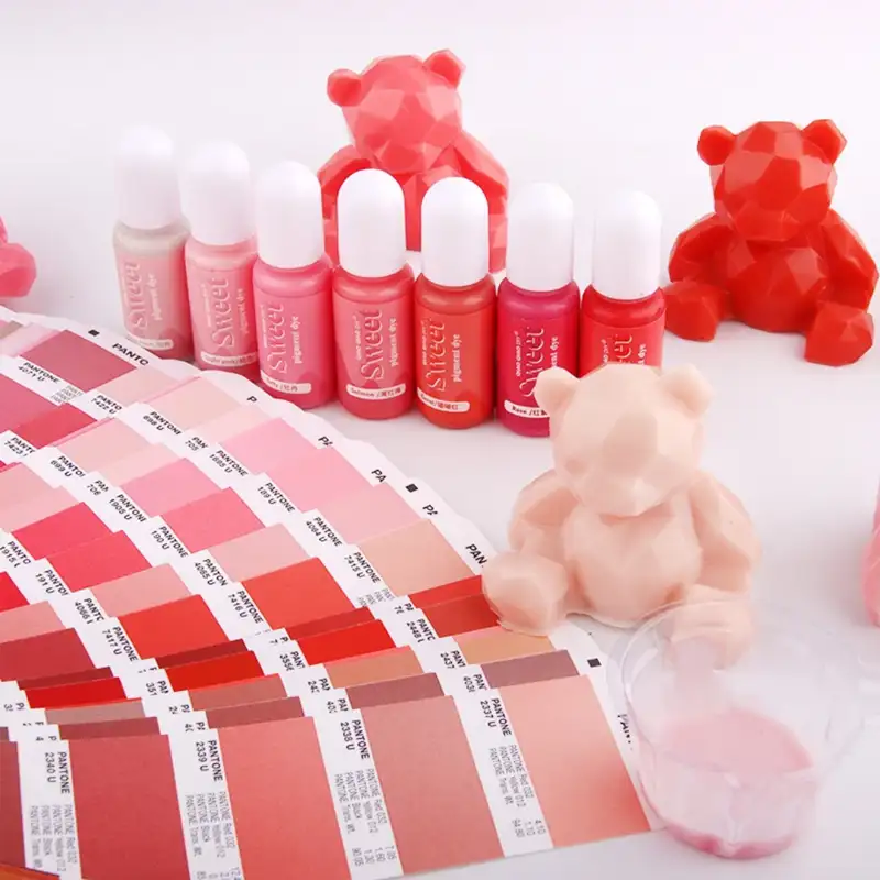 طیف رنگ قرمز رزین UV برندSWEET