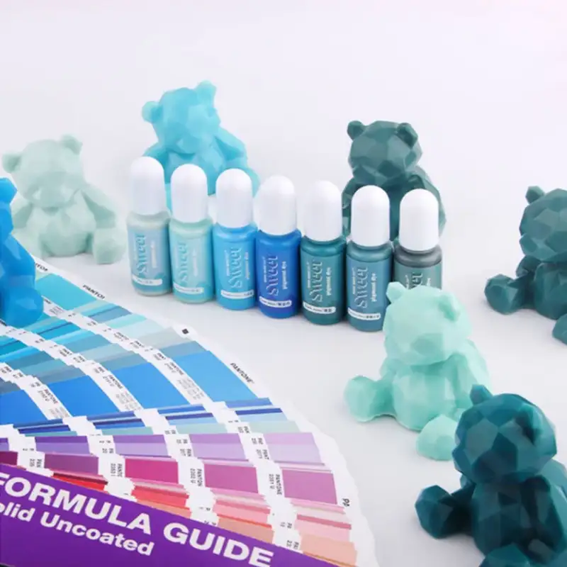 طیف رنگ آبی رزین UV برندSWEET