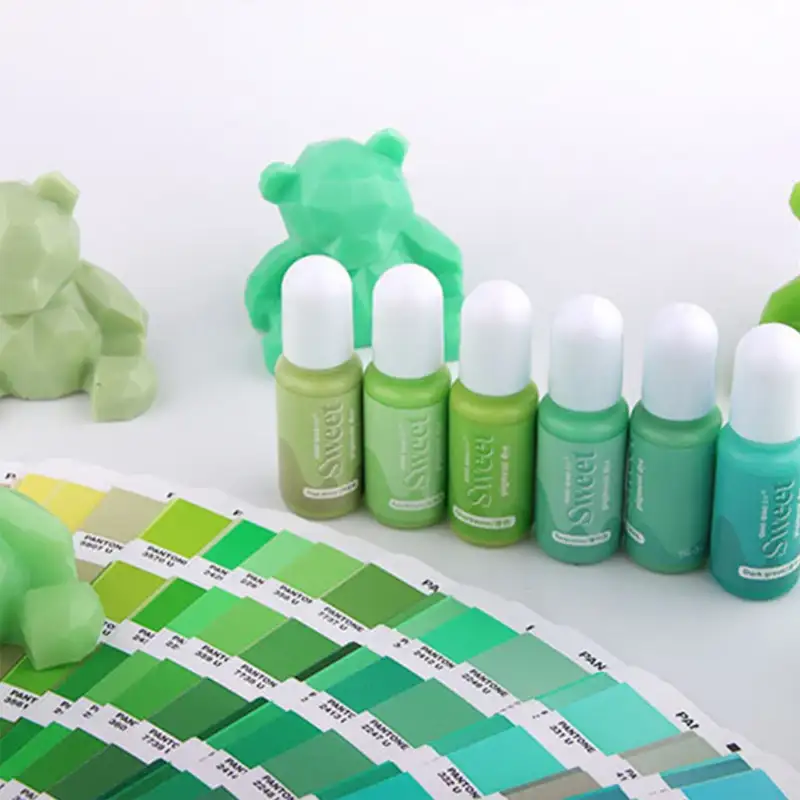 طیف رنگ سبز رزین UV برندSWEET