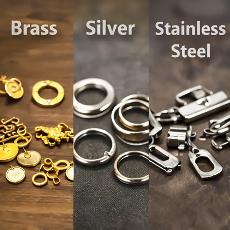 نمونه فلزات آبکاری‌شده با طلا و رادیوم در زیورآلات