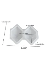 سایز قالب سیلیکونی آویز هندسی الماسی رزین؛ طراحی بزرگ و حرفه‌ای برای زیورهای چشمگیر