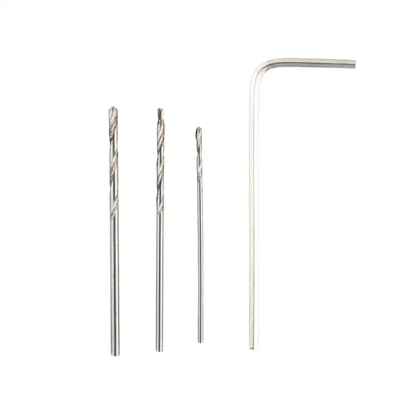 مینی دریل با کابل USB همراه با ۳ عدد مته ظریف در سایزهای کاربردی و یک آچار مخصوص