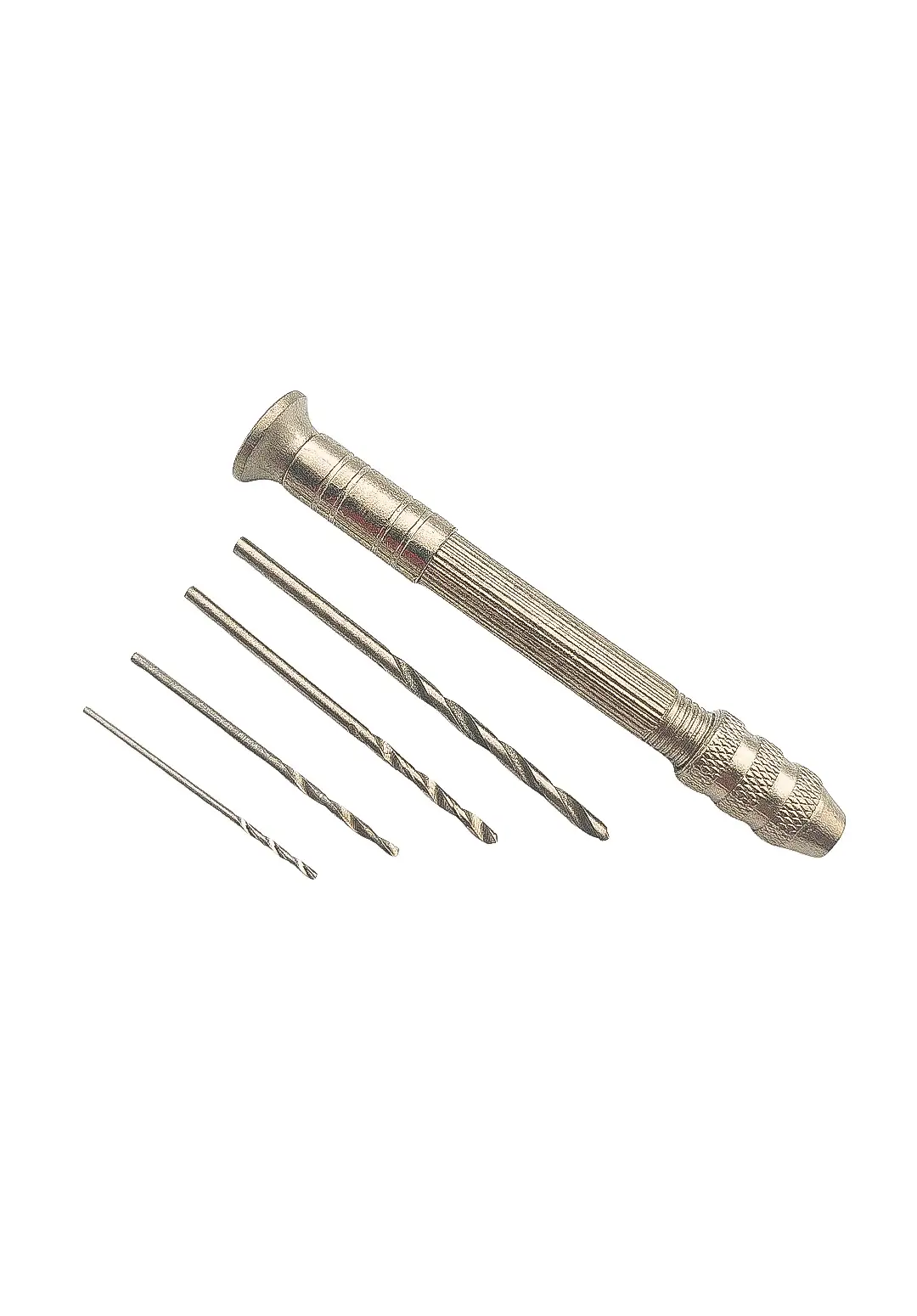 دریل دستی به همراه 4 مته؛ ابزار دقیق برای سوراخ‌کاری ظریف و هنری