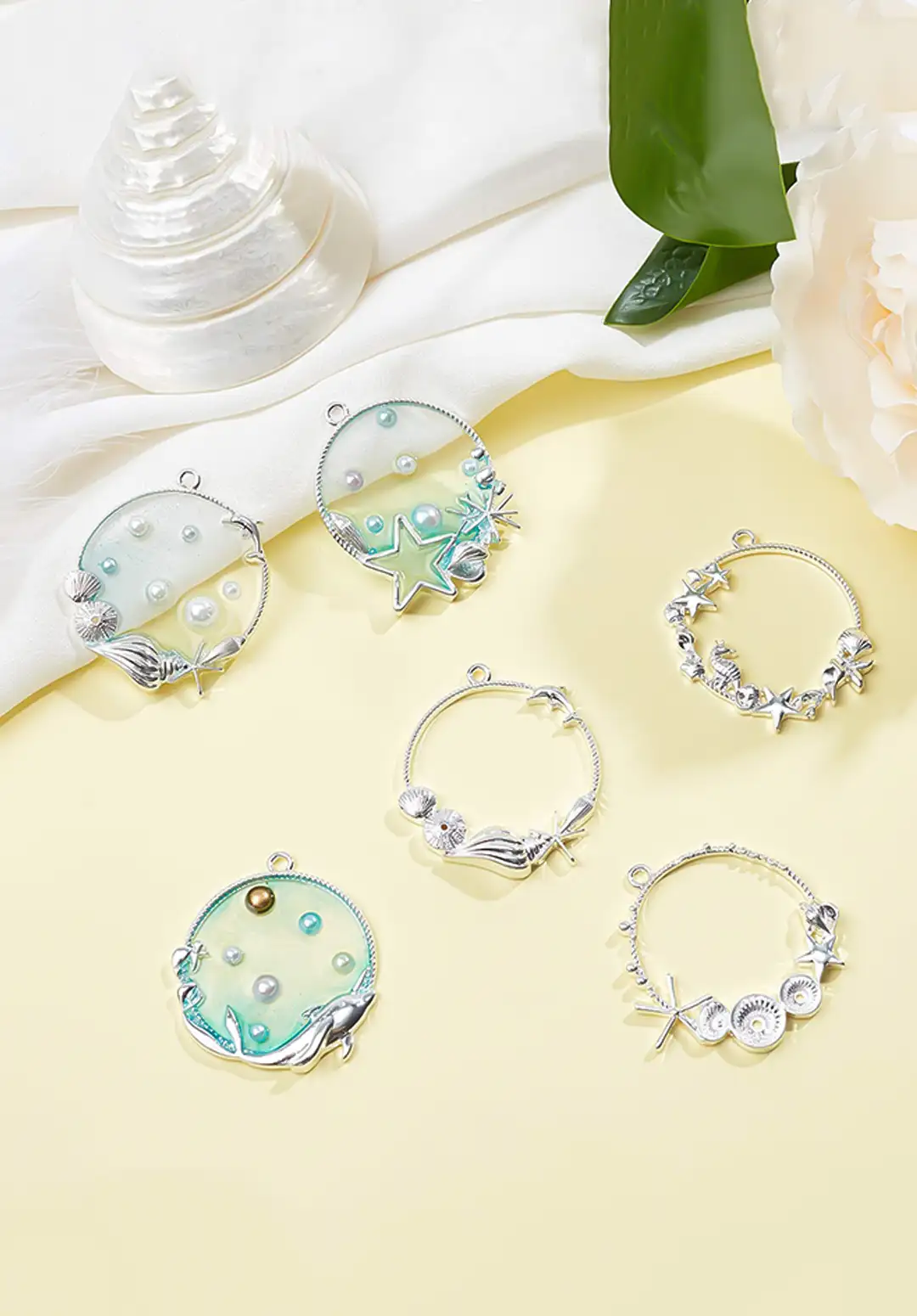 فریم رزین طرح دریا؛ پایه‌ای خاص برای ساخت زیورآلات رزینی هنری