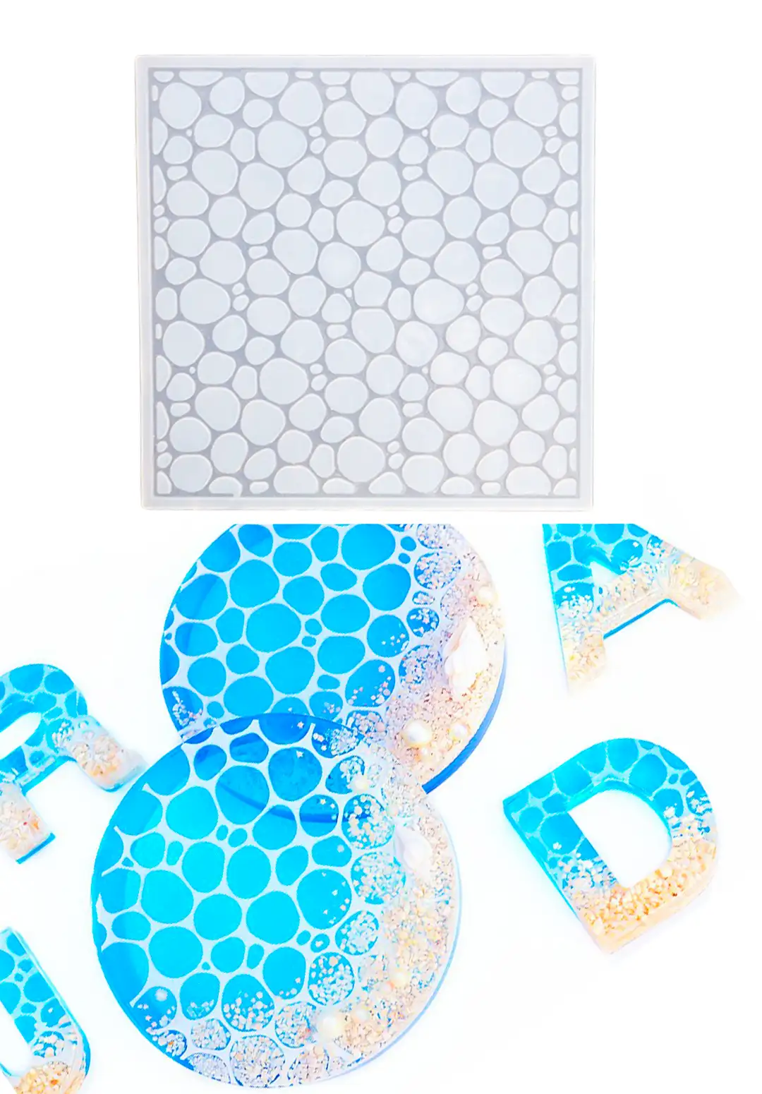 قالب رزین موج وارداتی؛ ابزار حرفه‌ای برای خلق افکت کف دریا در رزین